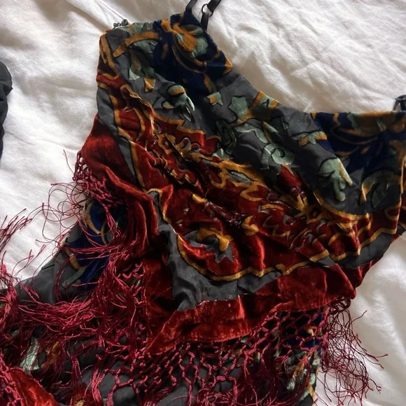 Vintage Silk and Velvet 1920’s inspired gown - Picture 7 of 9